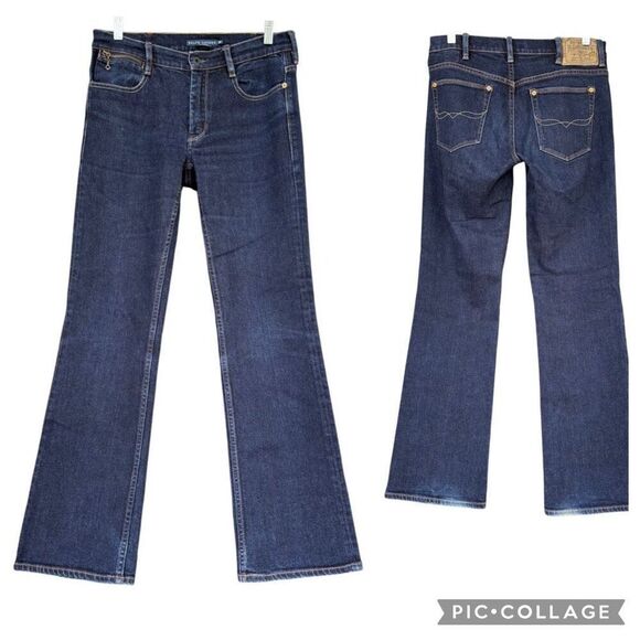 Ralph Lauren Blue Label Jeans Tribeca 114 Medium Dark Wash Women’s Size 29 Y2K - Picture 1 of 9